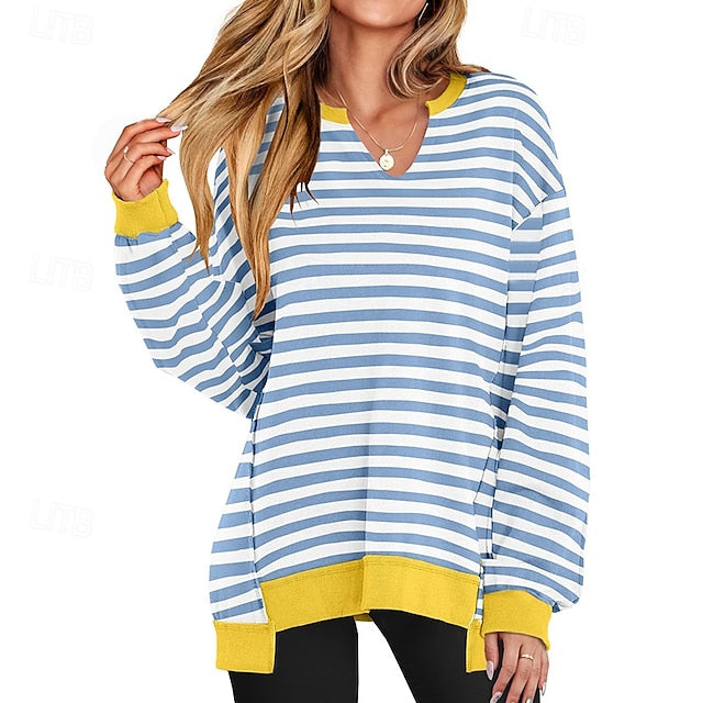 Women's Pullover Sweatshirt Casual Tops Long Sleeve Top