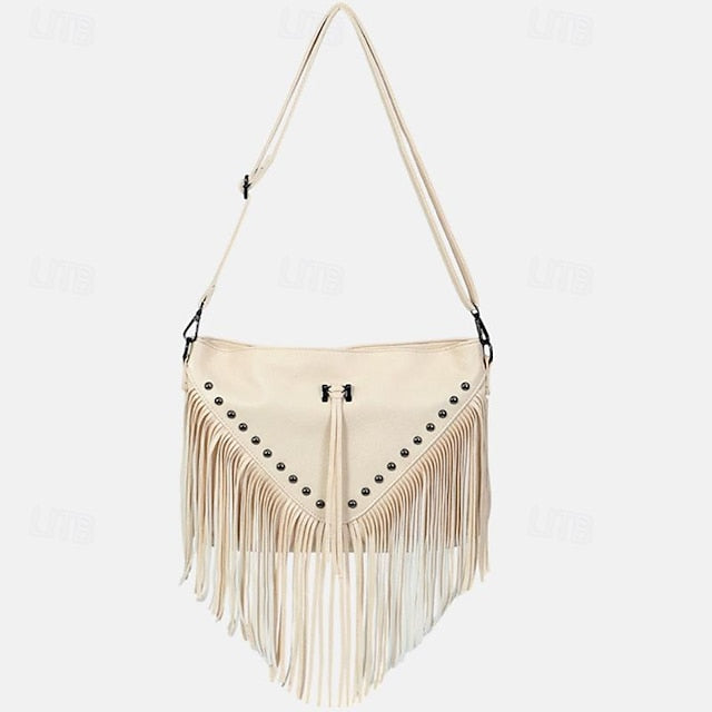 with Women's Style Crossbody Leather Fringe Bag Bohemian