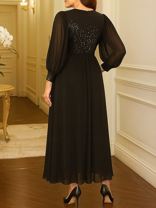 of Dress A-Line Black Mother Sparkle Plus Bride the Size