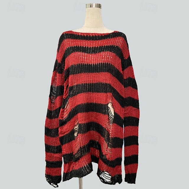 Punk & Gothic Y2K Rib Knit Knitted Cardigans Sweaters Fancy