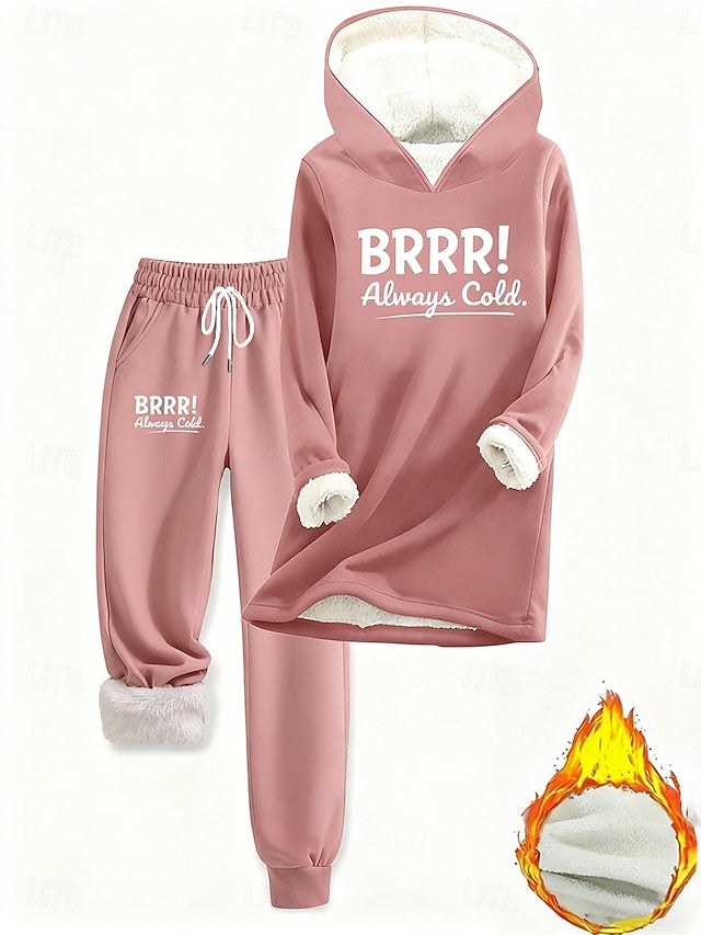 Women's Two Piece Sets Tracksuit Pants Sets Long Sleeve