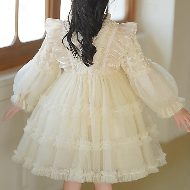 Solid Flower Girls' Kids Dress Party Girl Long Color