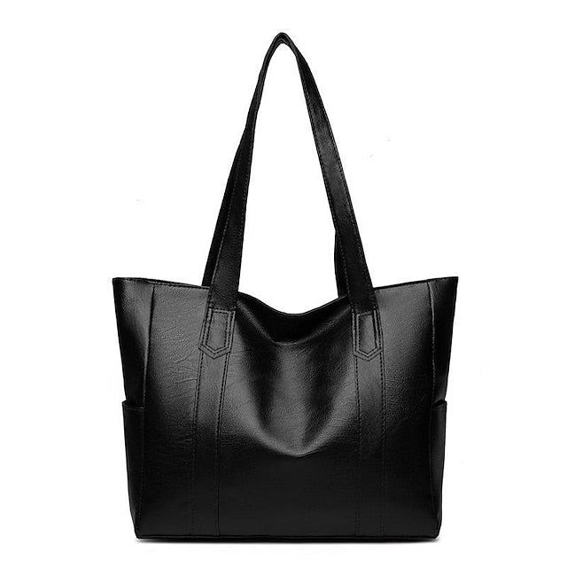 Bag Women's Tote Black – Stylish Leather Faux Large