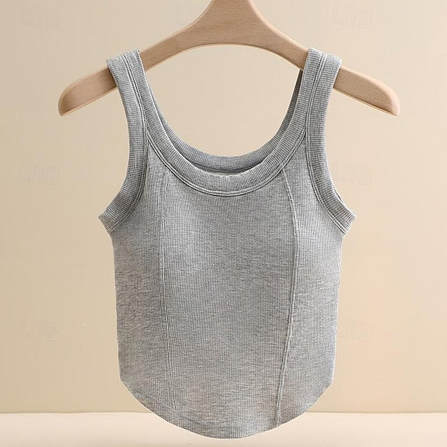 Women's Camisole Tank Top Basic Sleeveless Regular Tops