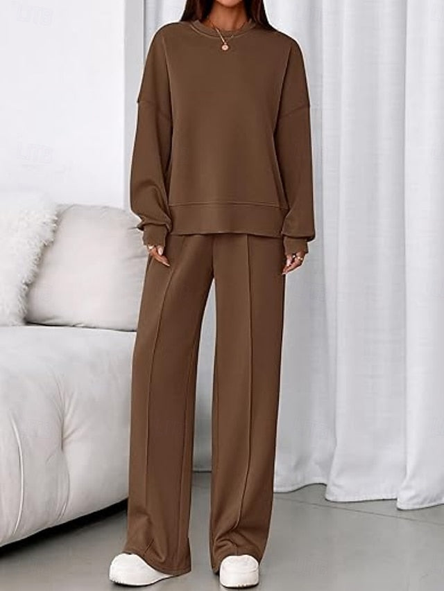 Women's Two Piece Sets Pants Sets Bolero Top Long Sleeve