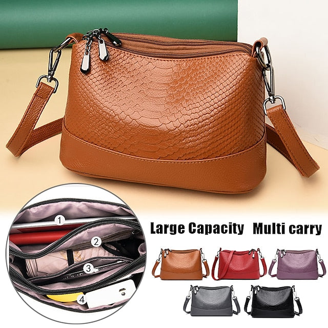 Shoulder Leather Bag Hobo Crossbody Women's PU