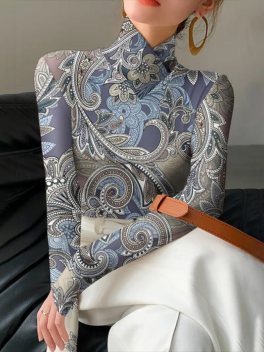 Women's T Shirt Graphic Texture Elegant Vintage Stylish