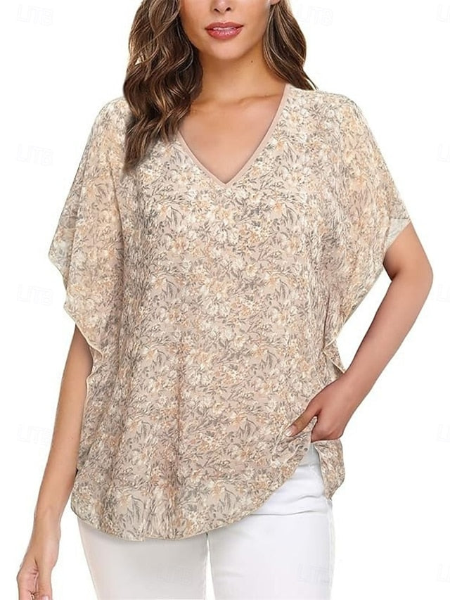 Women's Shirt Blouse Ruffle Blouse Plain Stylish Classic