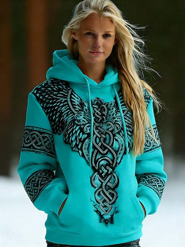 Women's Pullover Hoodie Sweatshirt Graphic Geometric
