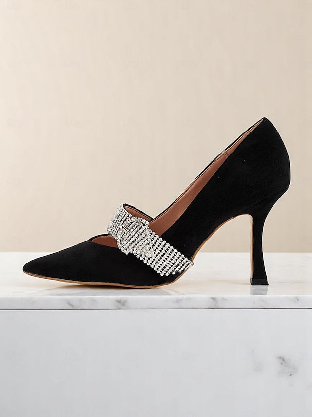 Slingback with Women's Rhinestone-Embellished Pumps