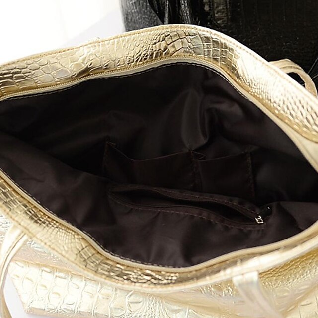 PU Shoulder Tote Women's Outdoor Nylon Leather Bag