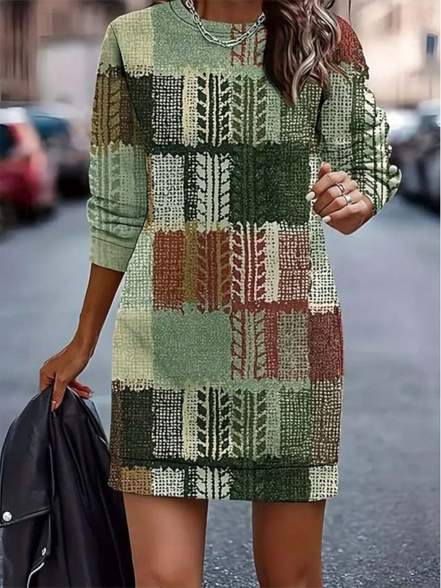 Women's Sweater Dress Mini Dress Shift Dress Party Casual