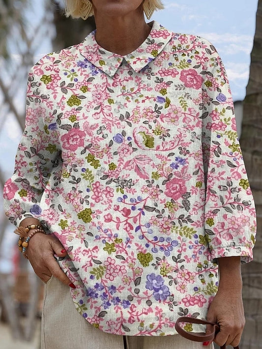 Women's Blouse Floral Graphic Vintage Daily Stylish Long