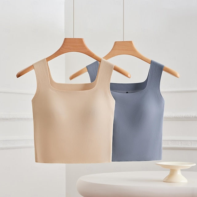 Women's Camisole Tank Top Basic Sleeveless Regular Tops