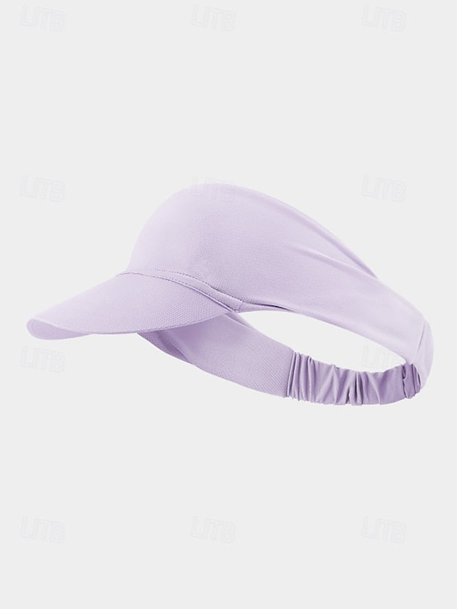 Women's Elastic Sports Hollow Top Sun Hat - Lightweight UV