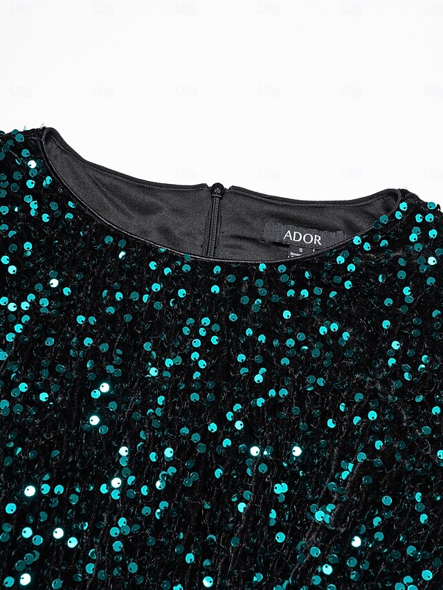 Women's Velvet Dress Sequin Dress Prom Dress Cocktail Dress