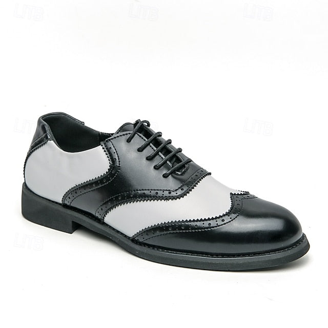 and Brogue Oxford White Shoes Wingtip Two-Tone in Men's