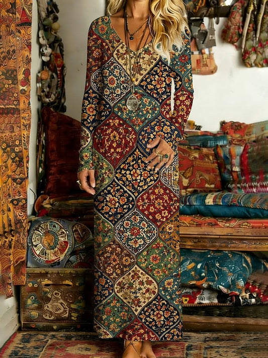 Women's Long Dress Maxi Dress Vintage Dress Casual Dress