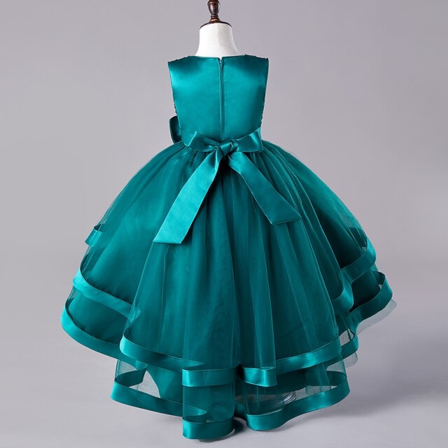 Festival Sequin Party Kids Wedding Sleeveless Dress Girls'