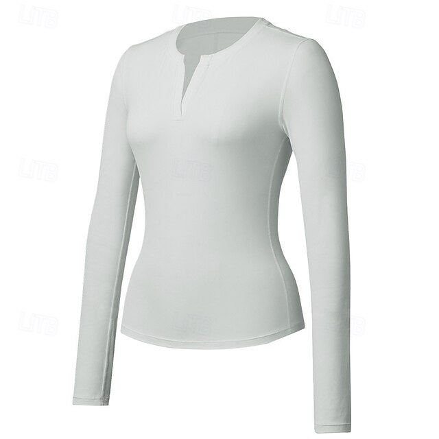 Women's Running T-Shirt Gym Shirt Sports Top Long Sleeve