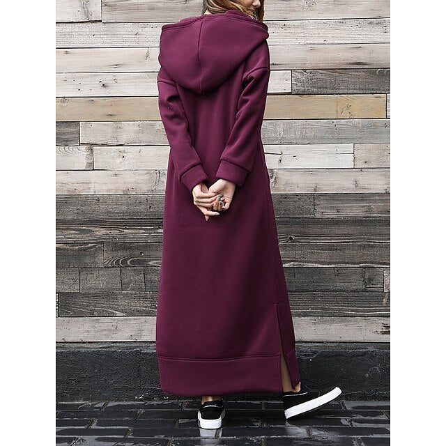 Women's Midi Dress Hoodie Dress Casual Dress Fashion Modern