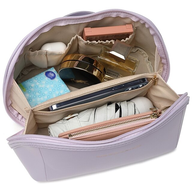 Makeup Handbag Travel Women's Leather Bag Cosmetic PU