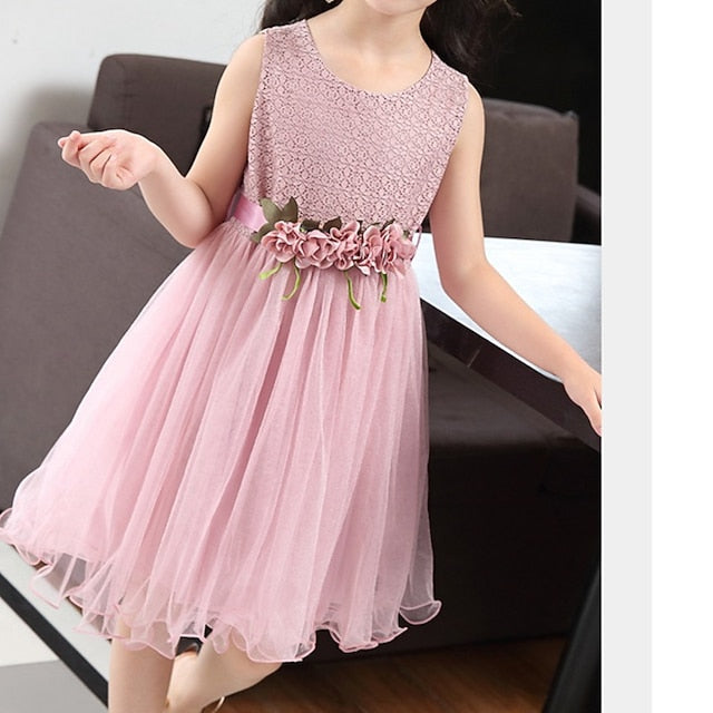 Performance Flower Girl Party Dress Girls'
