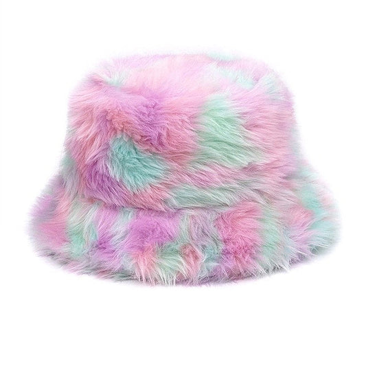 Chapeau Bob Fluffy Coloré