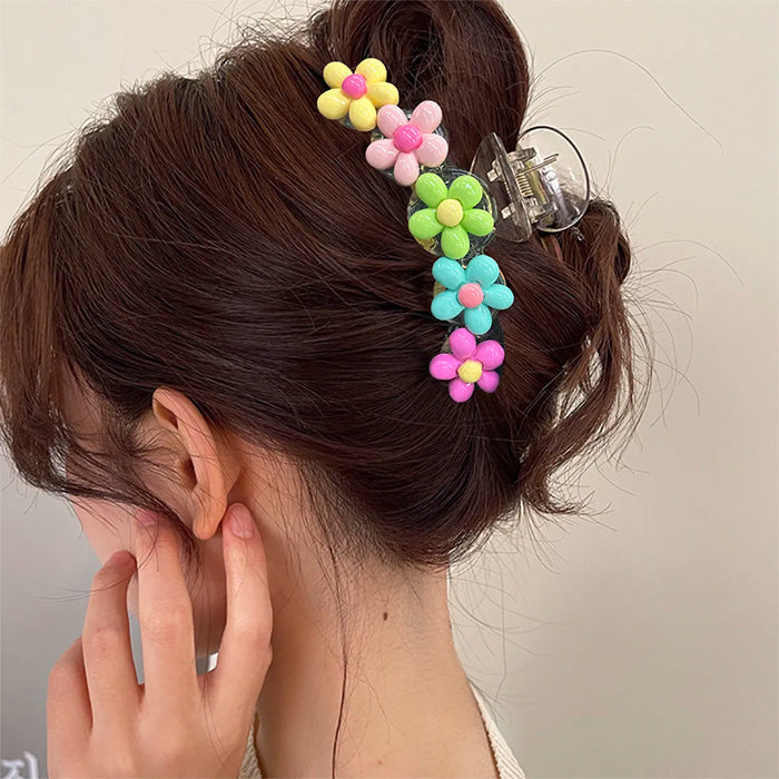 Acrylic Flower Claw Clip