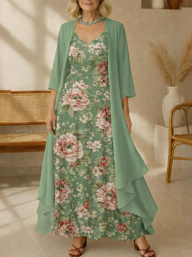 Women's Maxi Dress Dress Set A Line Dress Vacation Boho