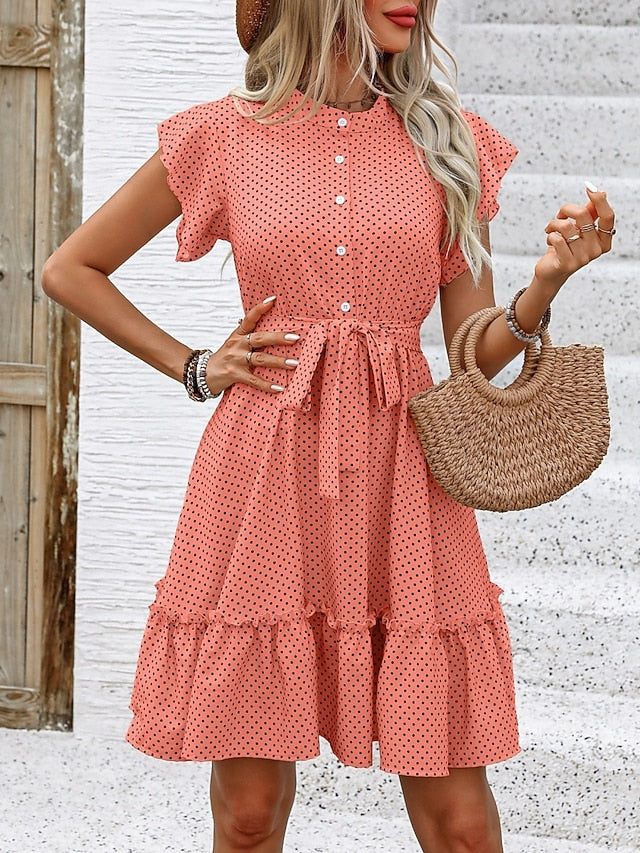 Women's Mini Dress Shirt Dress Casual Dress A Line Dress