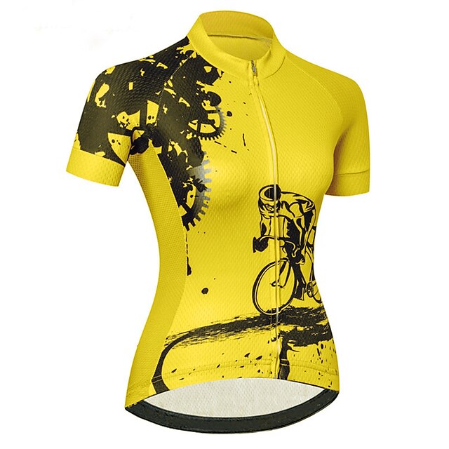 Women's Cycling Jersey Geometric Patterned Novelty Short