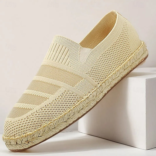 with Woven – Design Espadrilles Beige Men's Vacation