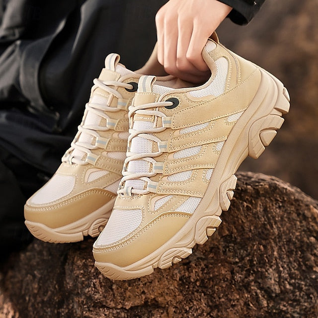 Sneakers Beige - Hiking Men's Outdoor Lightweight