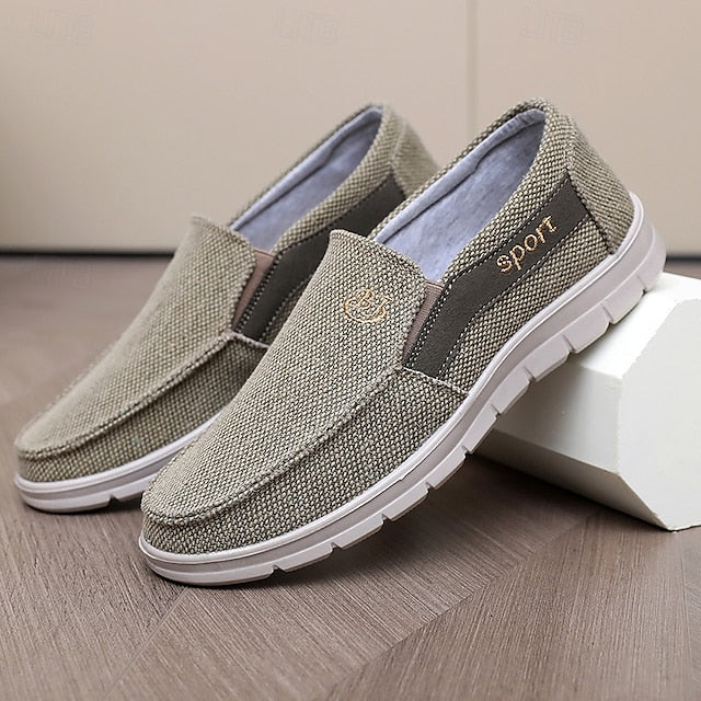 Loafers Boots PU Winter Slip-Ons lined Fleece Men's