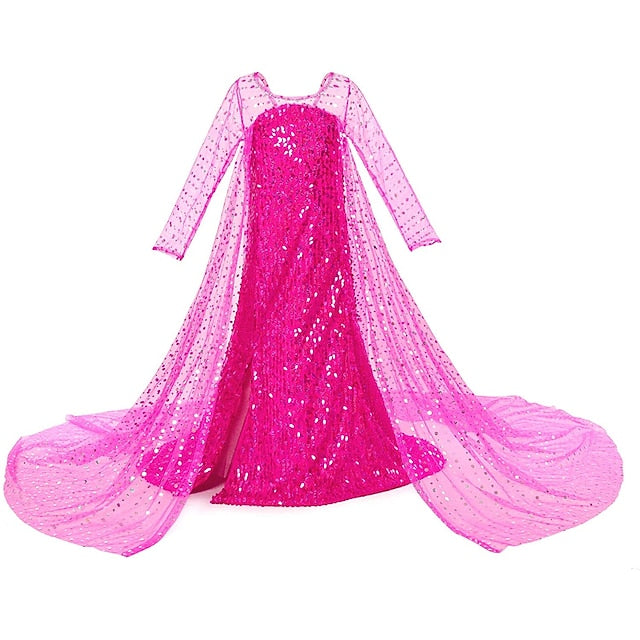 Princess Elsa Dress Movie Girls' Flower Frozen Girl