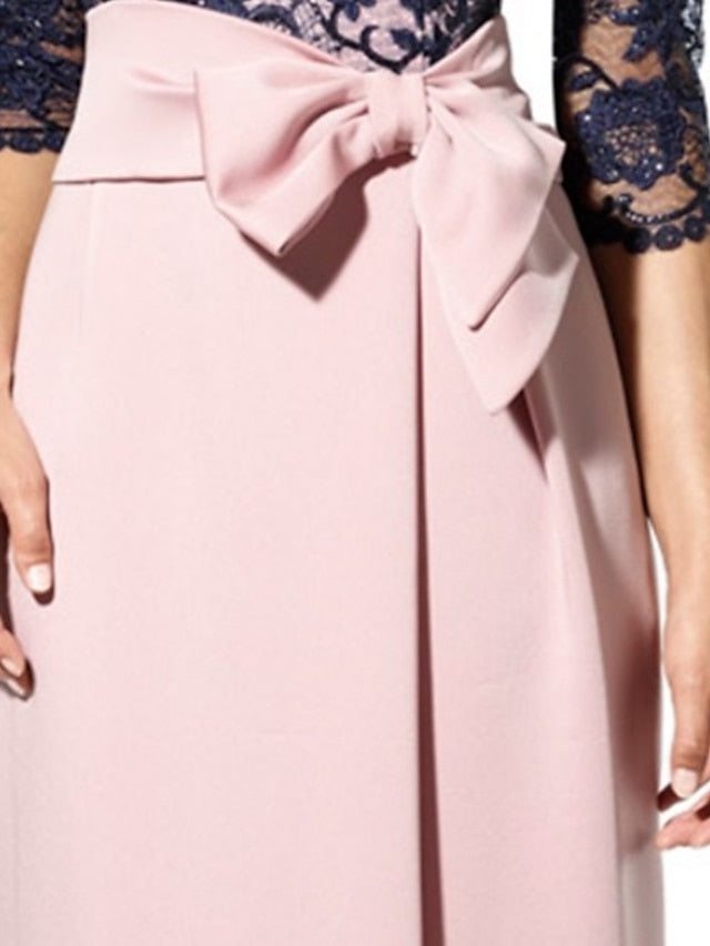 Elegant Mother Wedding Bride Guest the Dress Sheath Jewel of