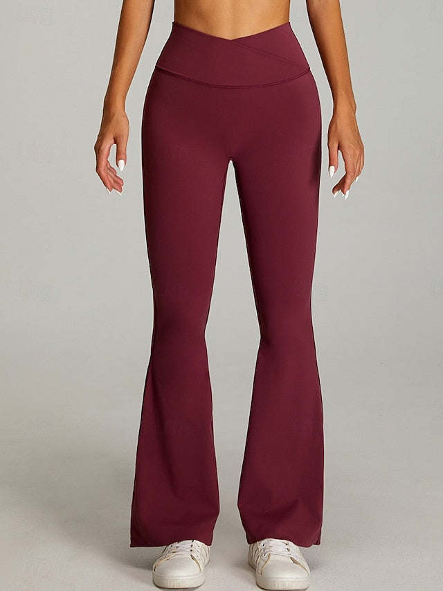 Women's Bell Bottom Chinos Streetwear Casual Athleisure