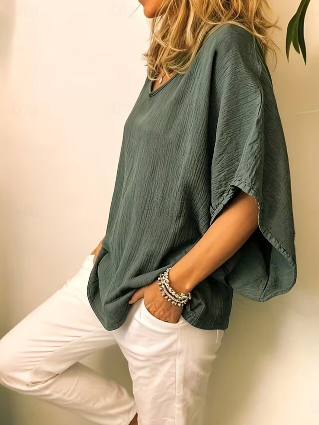 Women's Shirt Boho Shirt Blouse Plain Stylish Classic
