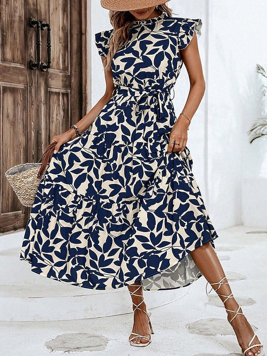 Women's Midi Dress Casual Dress Print Dress Elegant Fashion