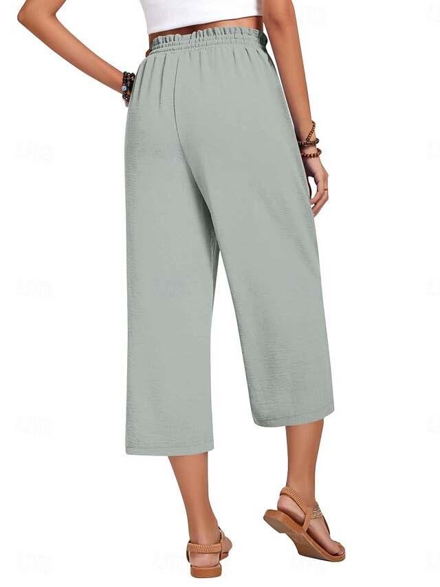 Women's Capri Pants Summer Pants Baggy Pants Beach Pants
