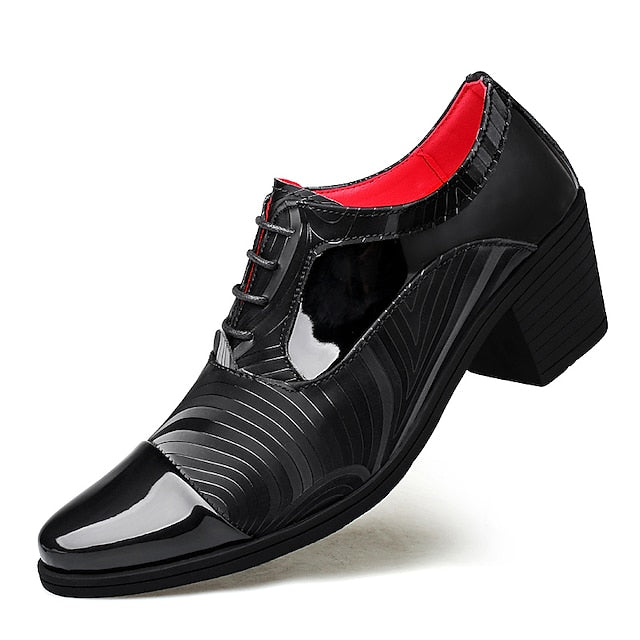 Formal Men's Shoes Stylish Leather – Patent Lace-Up