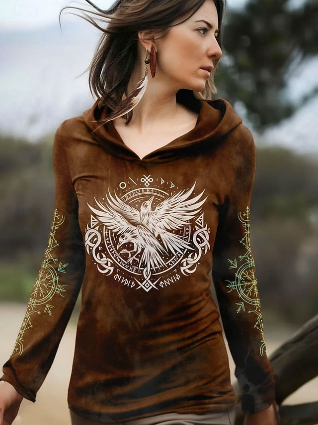Women's Boho T Shirt Graphic Plants Vintage Stylish Classic