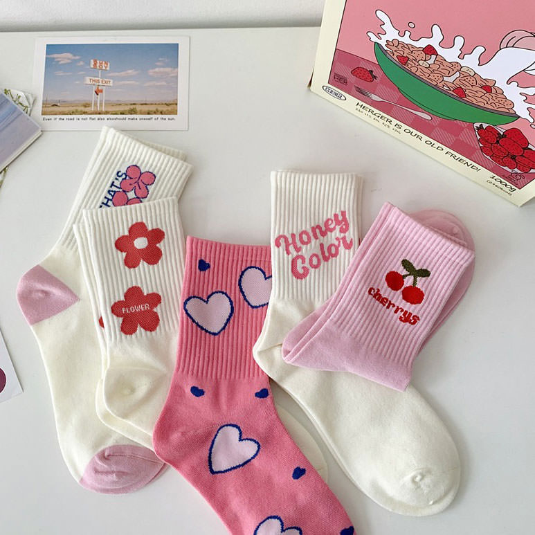 Ensemble de chaussettes rose doux