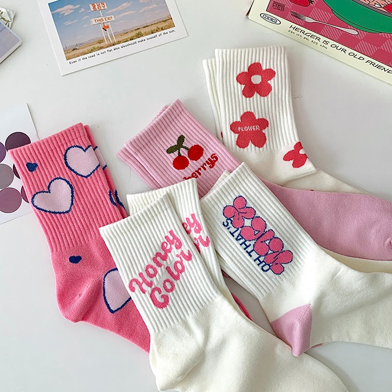 Ensemble de chaussettes rose doux