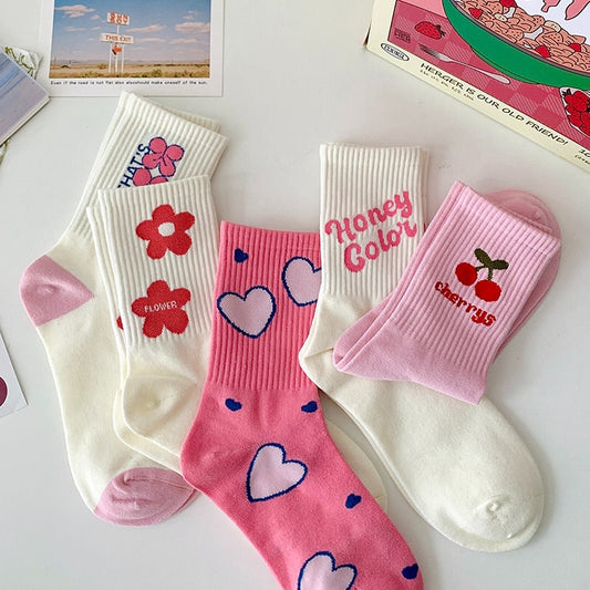 Ensemble de chaussettes rose doux