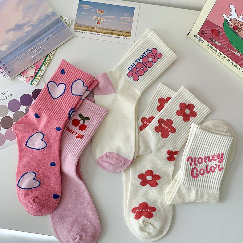 Ensemble de chaussettes rose doux