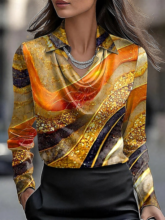 Women's Shirt Dressy Tops Formal Work Shirt Graphic