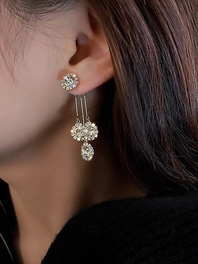 Crystal Earrings for Sparkling – Dangle Women Elegant