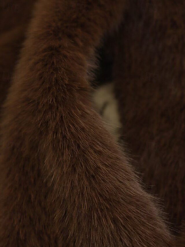 Fur Comfortable Warm Buttons Teddy Women's Faux Coat